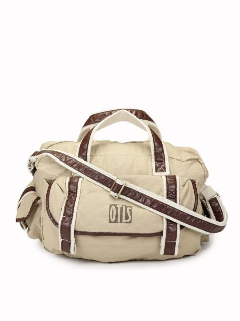 OTLS Unisex Beige Duffle Bag