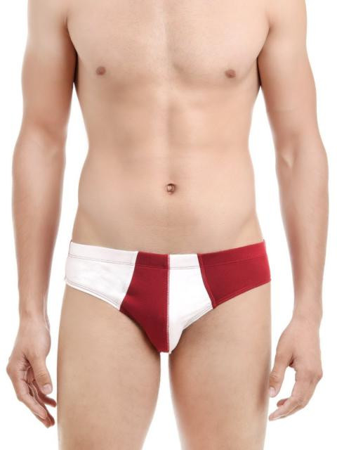 Parx Men White & Red Briefs