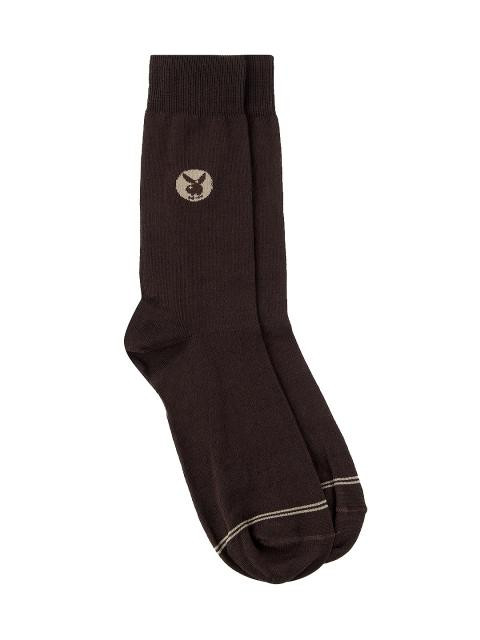 Playboy Men Brown Socks