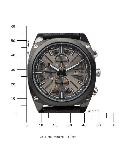 Police Men Black Dial Chronograph Watch PL12699JSB