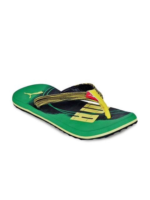Puma Unisex Green Jive Flip Flops
