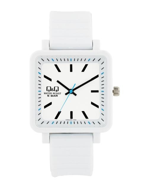 Q&Q Unisex White Analog Dial Watches