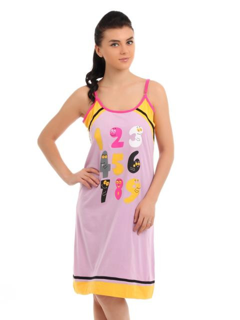 Red Rose Women Lavender  Nightdress