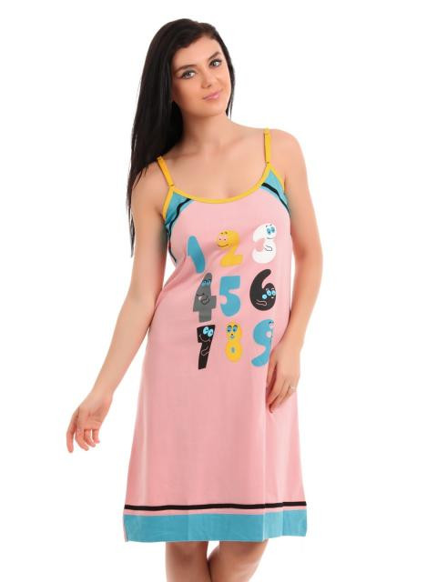 Red Rose Women Pink Nightdress