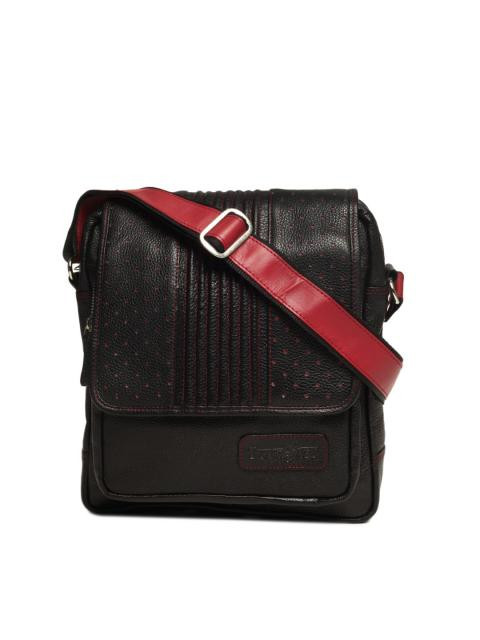 Tortoise Unisex Black Sling Bag