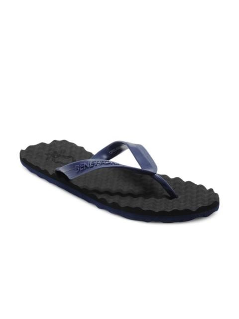 United Colors of Benetton Men Black Flip Flops