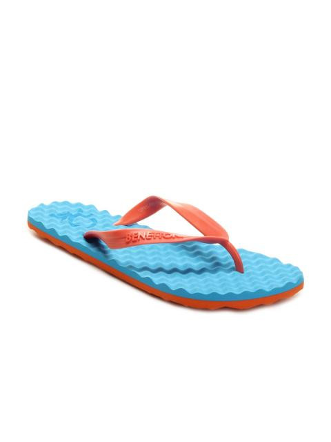 United Colors of Benetton Men Blue Flip Flops