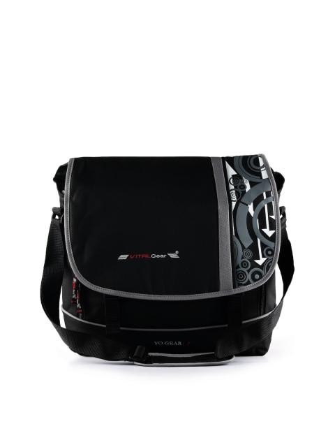 Vital Gear Unisex Black Messenger Bag