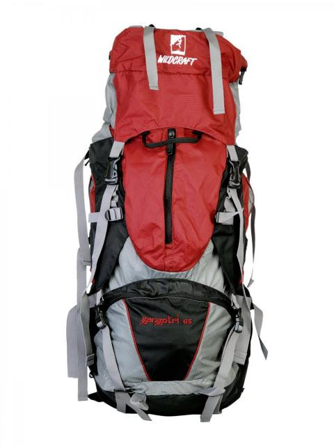 Wildcraft Unisex Gangotri Black & Red Rucksack