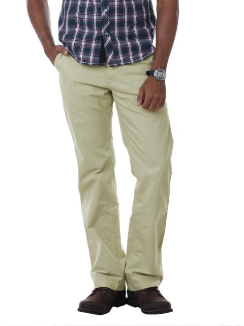 Wills Lifestyle Men Cream Trousers