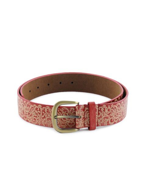Lino Perros Women Printed Red Belt