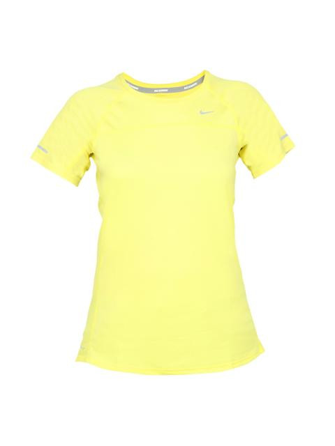 Nike Women Yellow T-shirt