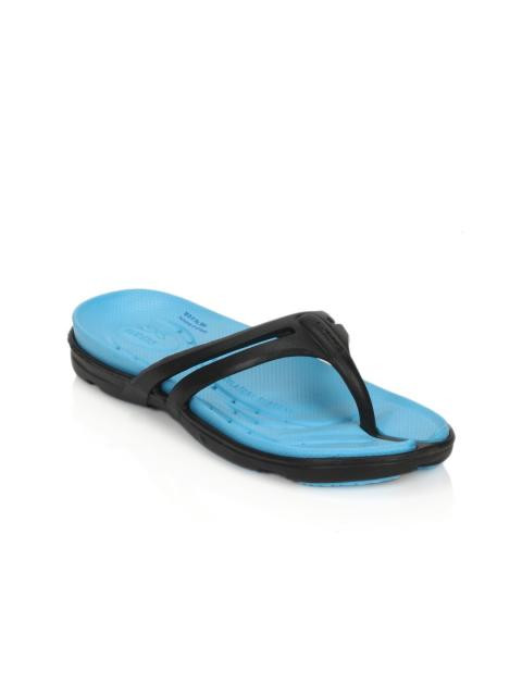 Gliders Women Black Flip Flops