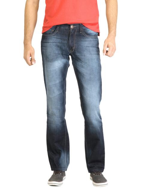 Locomotive Men Washed Blue Jeans
