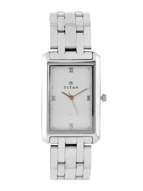Titan Men Silver Dial Watch