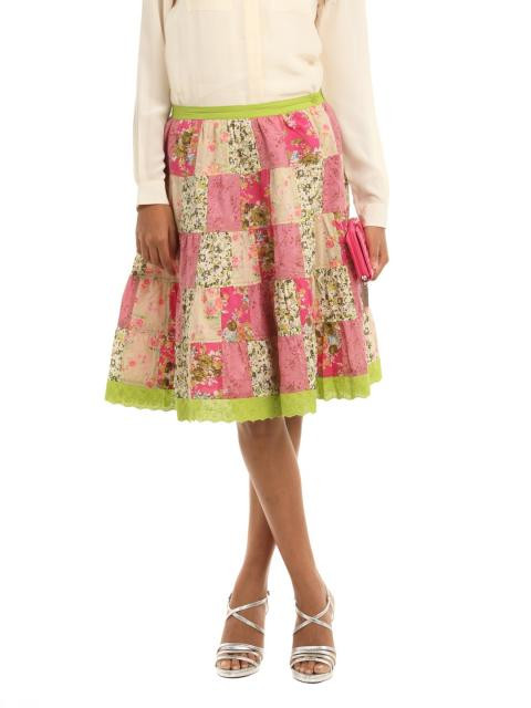 Mineral Pink & Green Skirt