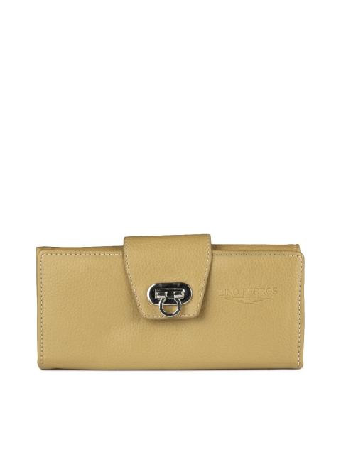 Lino Perros Women Beige Twofold Wallet