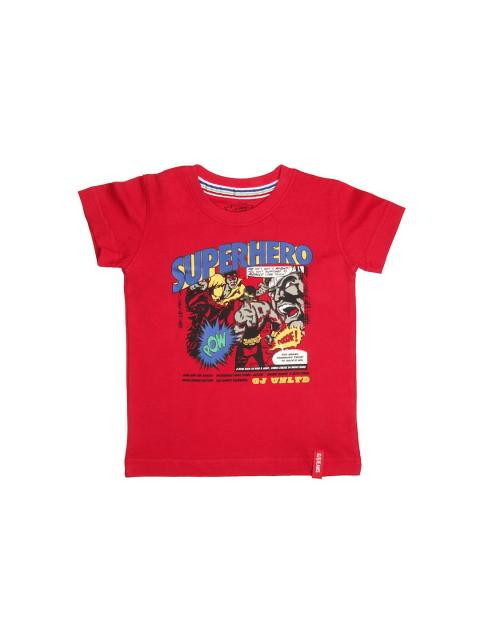 Gini and Jony Boys Comics Red T-shirt