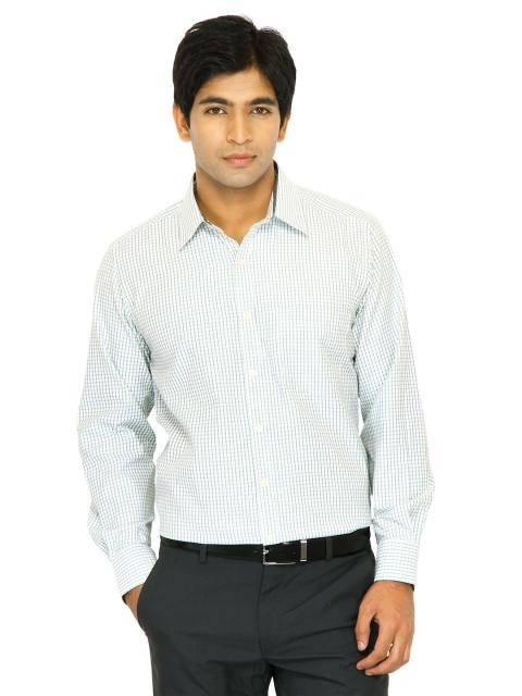 Indigo Nation Men Check White Shirts