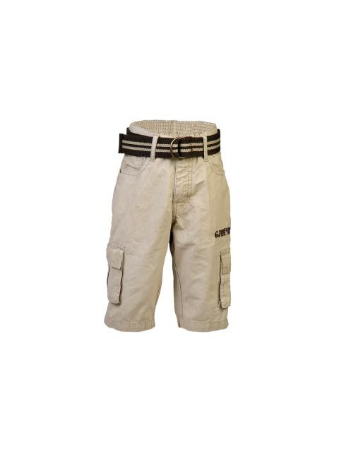 Gini and Jony Kids Boys Solid Beige Shorts