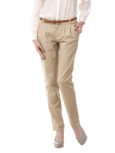 United Colors of Benetton Women Beige Trousers