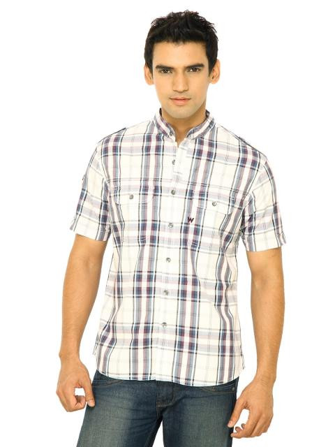 Wrangler Men Malbork White Shirt