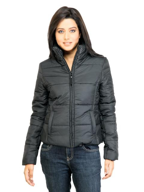 United Colors of Benetton Women Solid Black Jacket