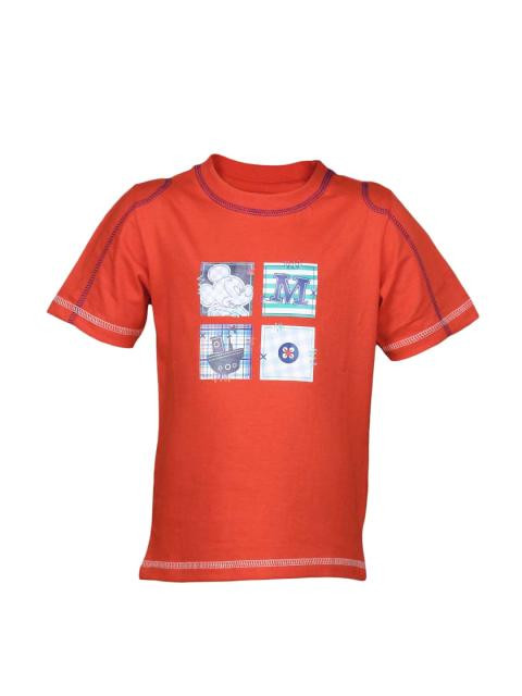 Disney Kids Boy's Red Mickey Ship Kidswear