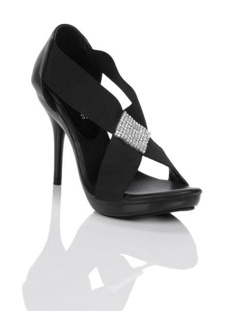 Catwalk Women Black Sandals