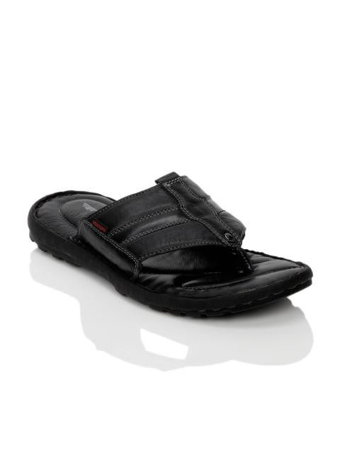 Red Tape Men Black Sandals