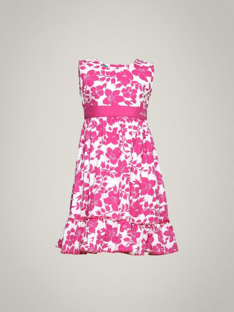 Palm Tree Girl's Blenda White Pink Kidswear