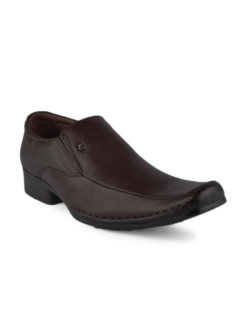 Lee Cooper Men Brown Formal Shoes