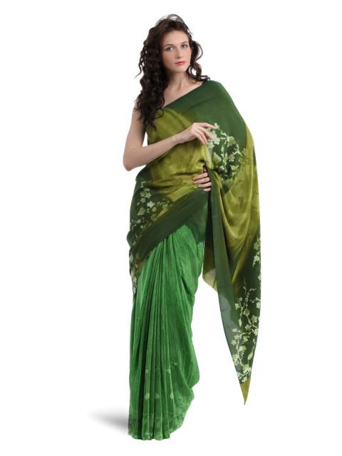 Satya Paul Green Saree