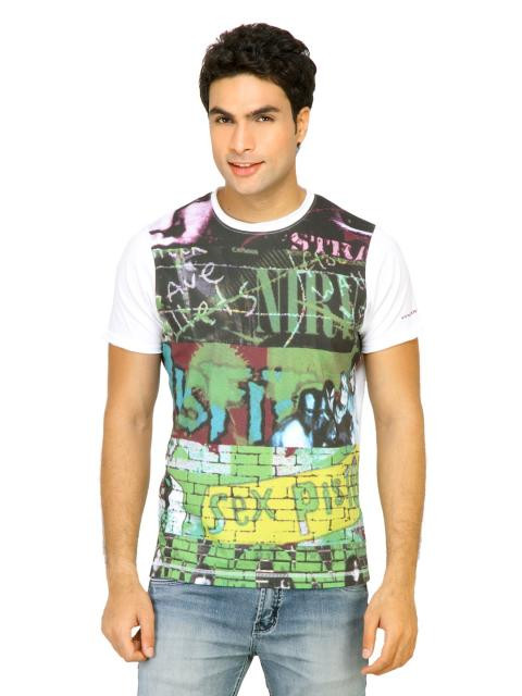 Probase Men Punk Green Tshirts