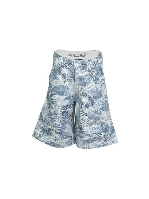 Doodle Kids Boy Printed Blue Shorts