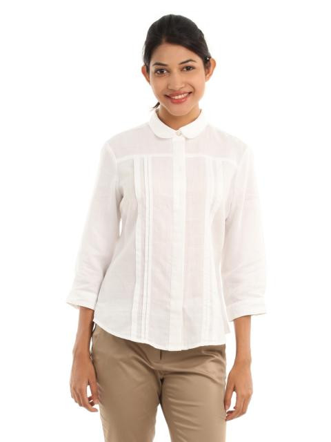 Wills Lifestyle Women White Shirt