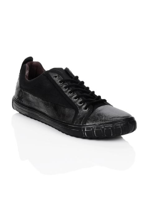 United Colors of Benetton Men Black Shoes