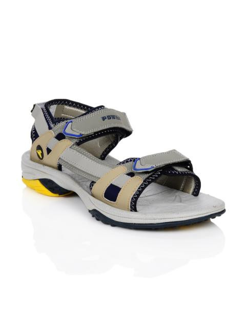 Bata Men Hummer Grey Sandals