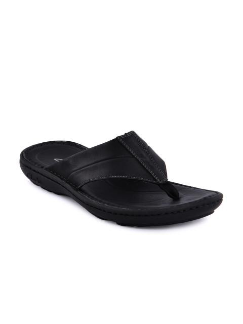 Clarks Men Black Leather Sandals