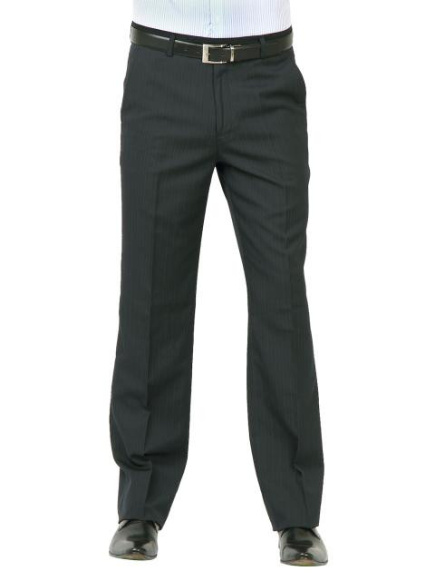 John Miller Men Solid Type Black Trousers