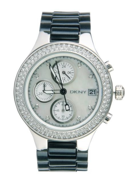 DKNY Women Silver-Toned Chronograph Watch NY8099