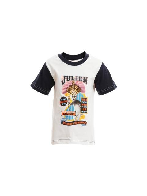 Madagascar3 Boys White Printed T-Shirt