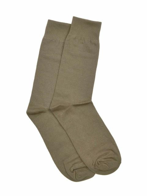 Reid & Taylor Men Solid Brown Socks