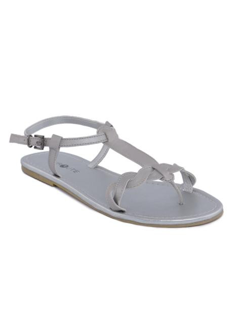 Enroute Women Casual Silver Flats
