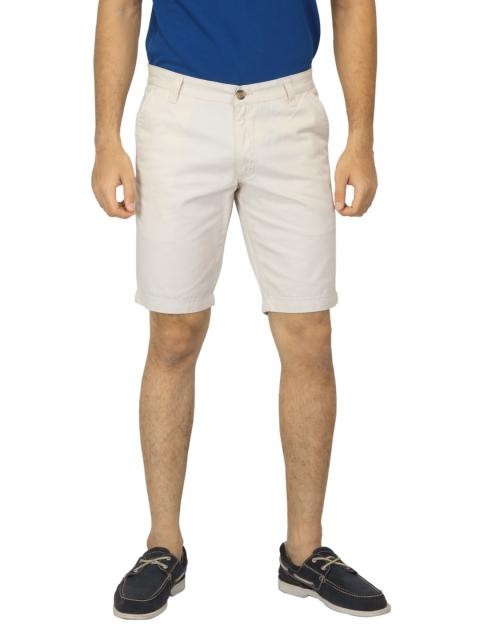 Scullers Men Cream Shorts