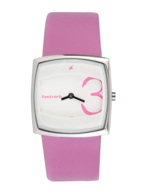 Fastrack Women White Dial Watch N6013SL01