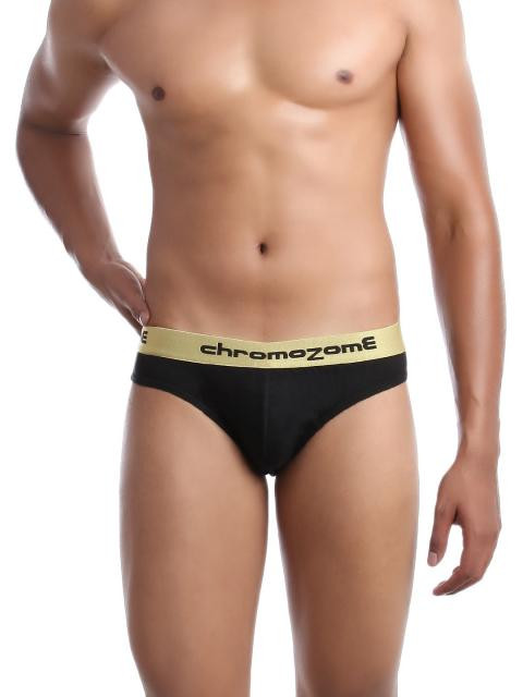 Chromozome Men Black Briefs