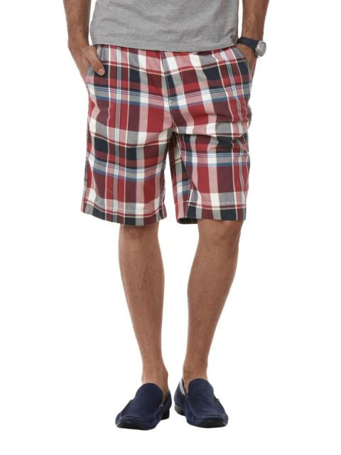 Myntra Men Red Check Shorts