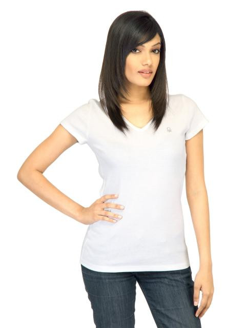 United Colors of Benetton Women White T-shirt