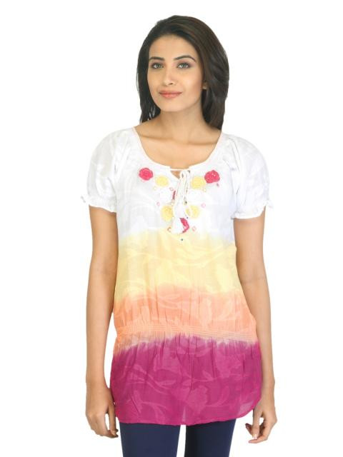 BIBA OUTLET Women White Tunic